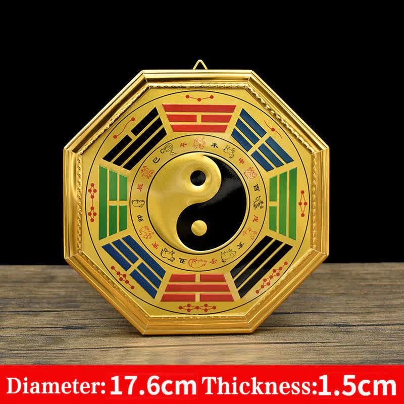 Feng Shui Bagua Map Five Emperor Coins Gourd Balance Energy Map