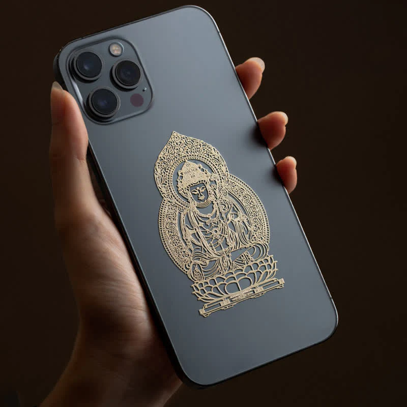 Buddha Stones 12 Chinese Zodiac Blessing Wealth Fortune Phone Sticker