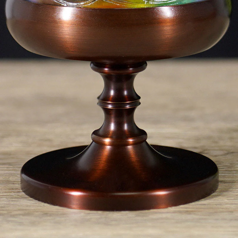 Buddha Stones Liuli Crystal Mountain Healing Meditation Incense Burner