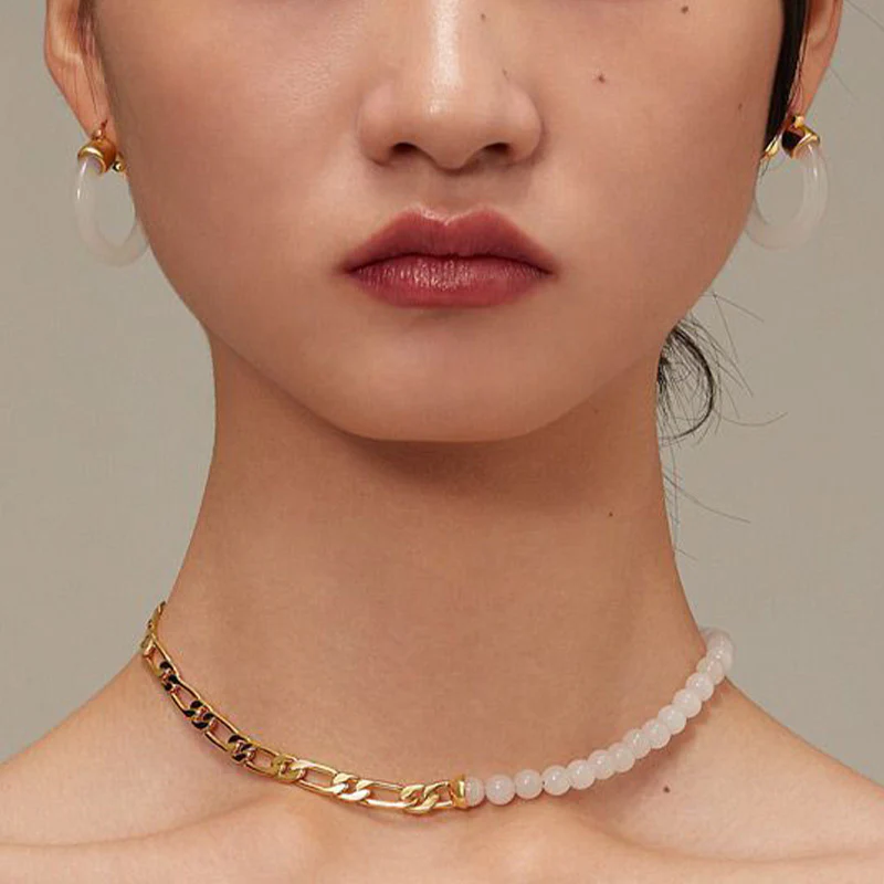 Buddha Stones Round Jade White Jade Prosperity Earrings