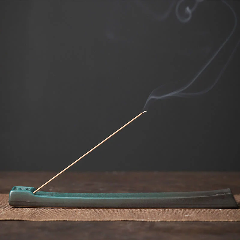 Buddha Stones Moon Rabbit PiXiu Mountain Healing Ceramic Stick Incense Burner Decoration