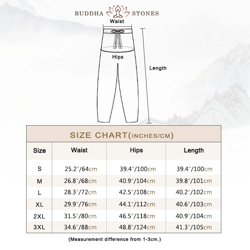 Buddha Stones Plain Cotton Drawstring Women's Harem Pants With Pockets