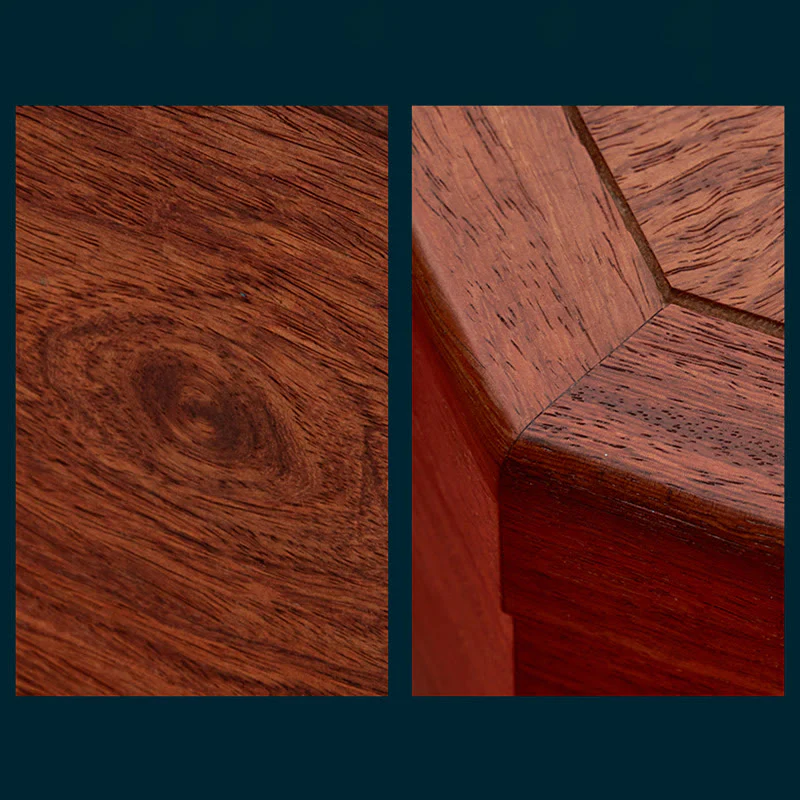 Buddha Stones Antique Flower Leaf Handmade Rosewood Jewelry Storage Box Wooden Gift Organizer Box