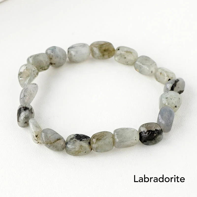 Natural Irregular Shape Crystal Stone Spiritual Awareness Bracelet