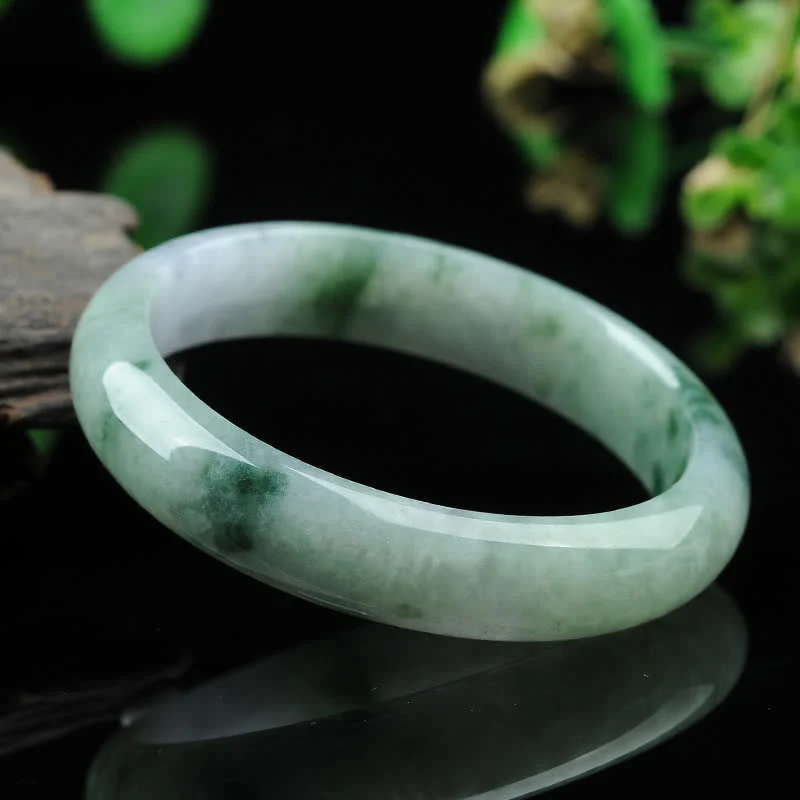Buddha Stones Jade Luck Blessing Prosperity Bracelet Bangle