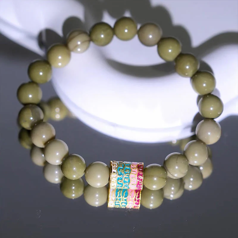 Buddha Stones Natural Alashan Agate Encourage Bracelet