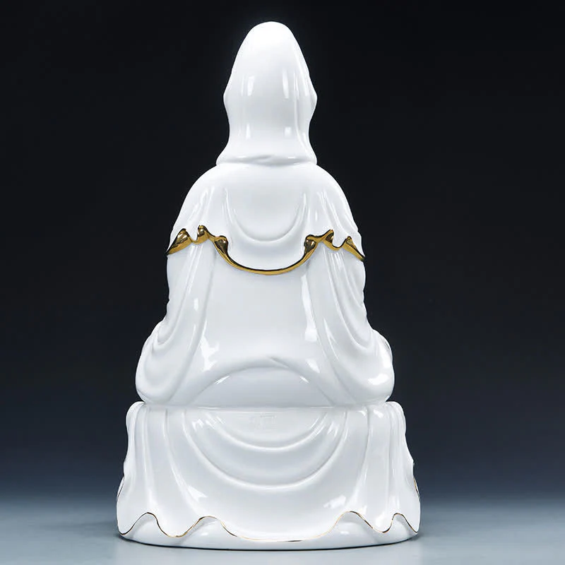 Buddha Stones Chenrezig Bodhisattva Avalokitesvara Success Ceramic Statue Home Decoration