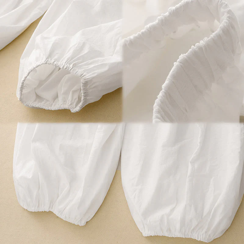 Buddha Stones Casual Simple Design Women's Cotton Harem Pants With Pockets