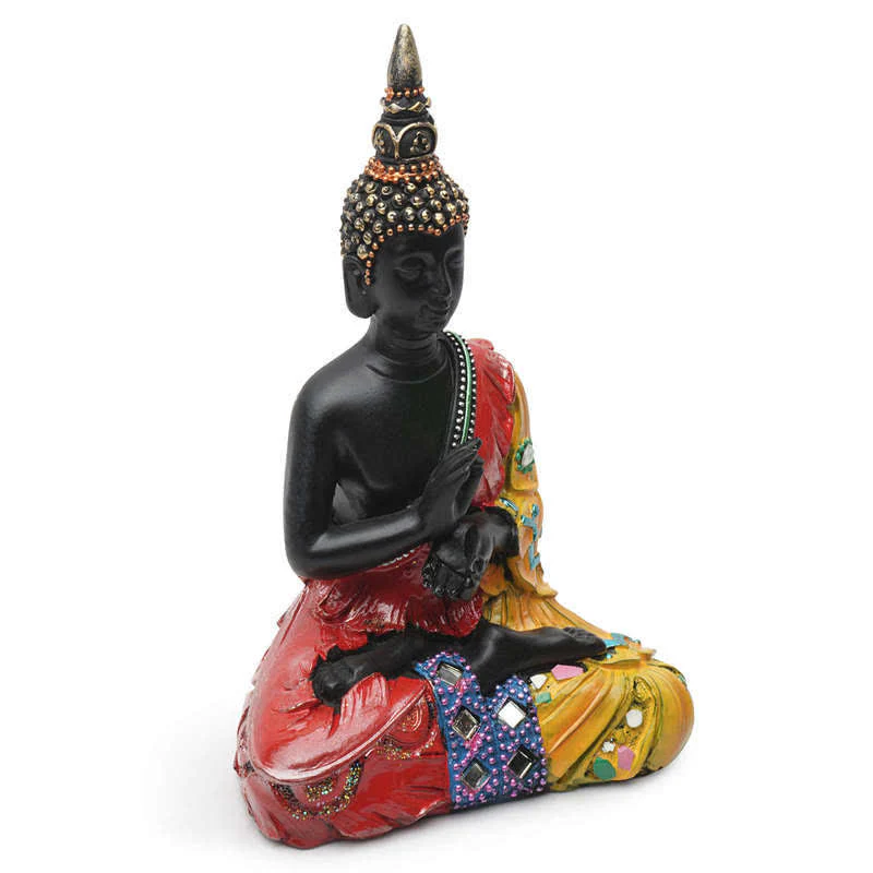 Buddha Stones Thai Buddha Serenity Resin Statue Decoration