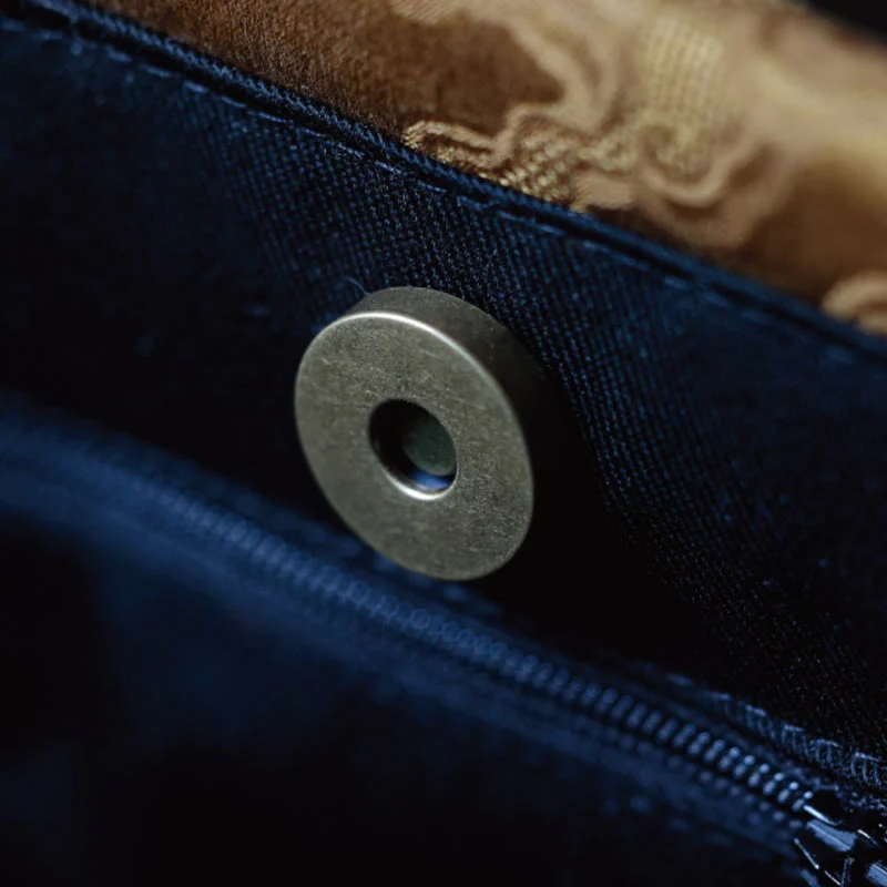 Buddha Stones Yellow Bird Branches Green Peony Flower Bamboo Handles Handbag