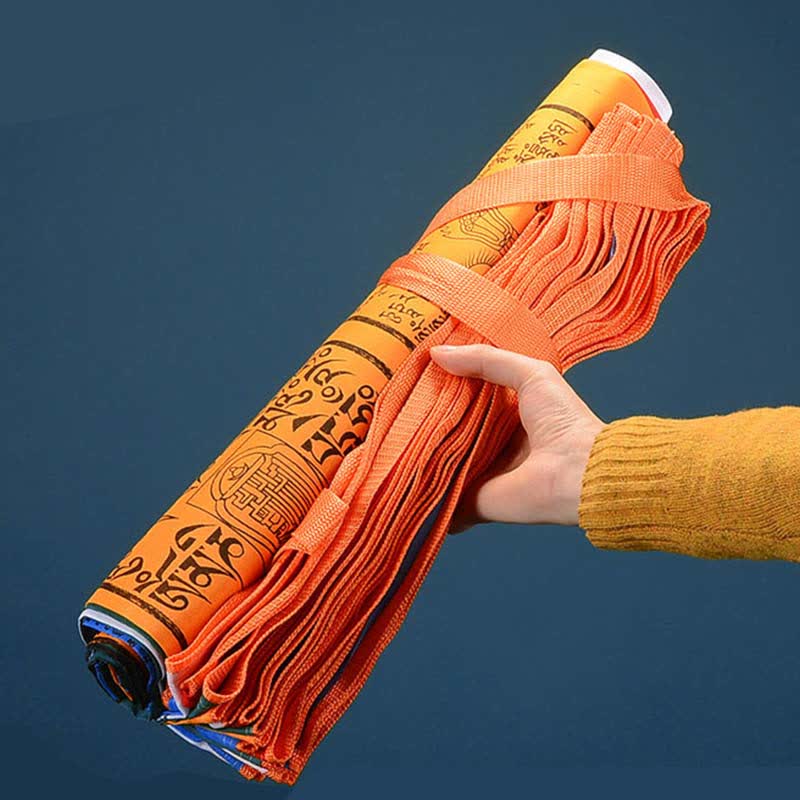 Buddha Stones Tibetan 5 Colors Windhorse Auspicious Outdoor 25 Pcs Prayer Flag