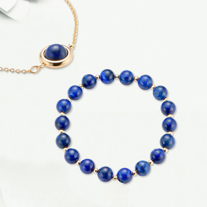 Buddha Stones Sun Stone Strawberry Quartz Crystal Positive Bracelet