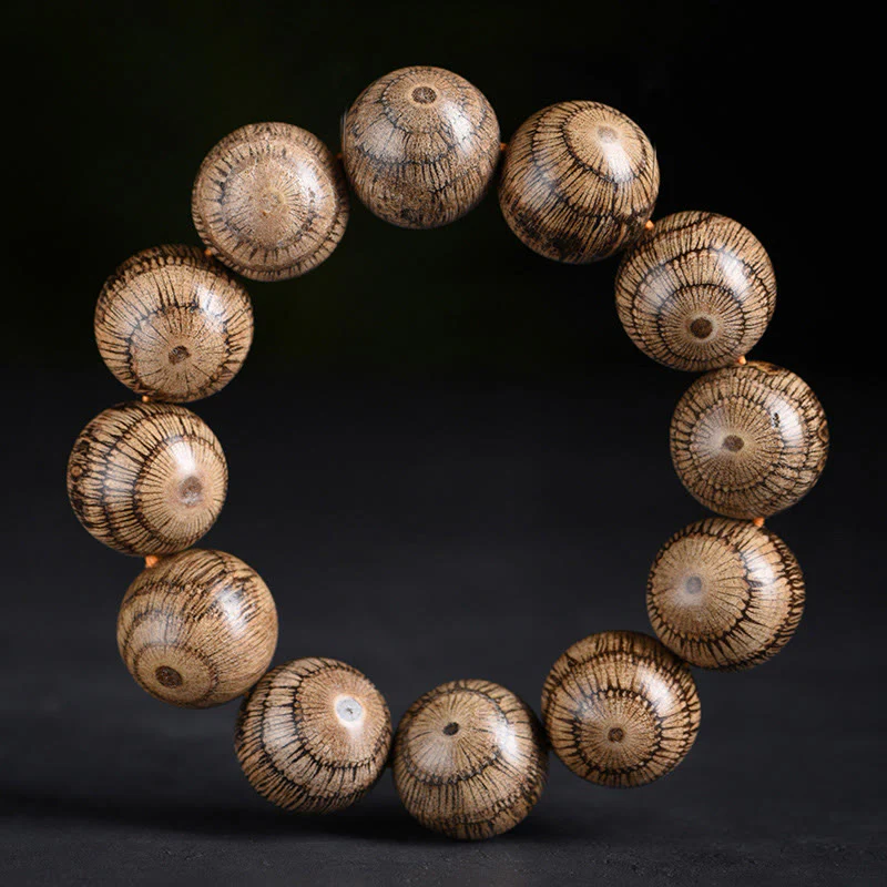 Buddha Stones Gnetum Wood Beads Protection Bracelet