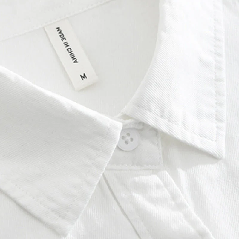 Buddha Stones Artistic Simple Design Embroidery Bamboo Pattern Men's Short Sleeve Cotton Shirt