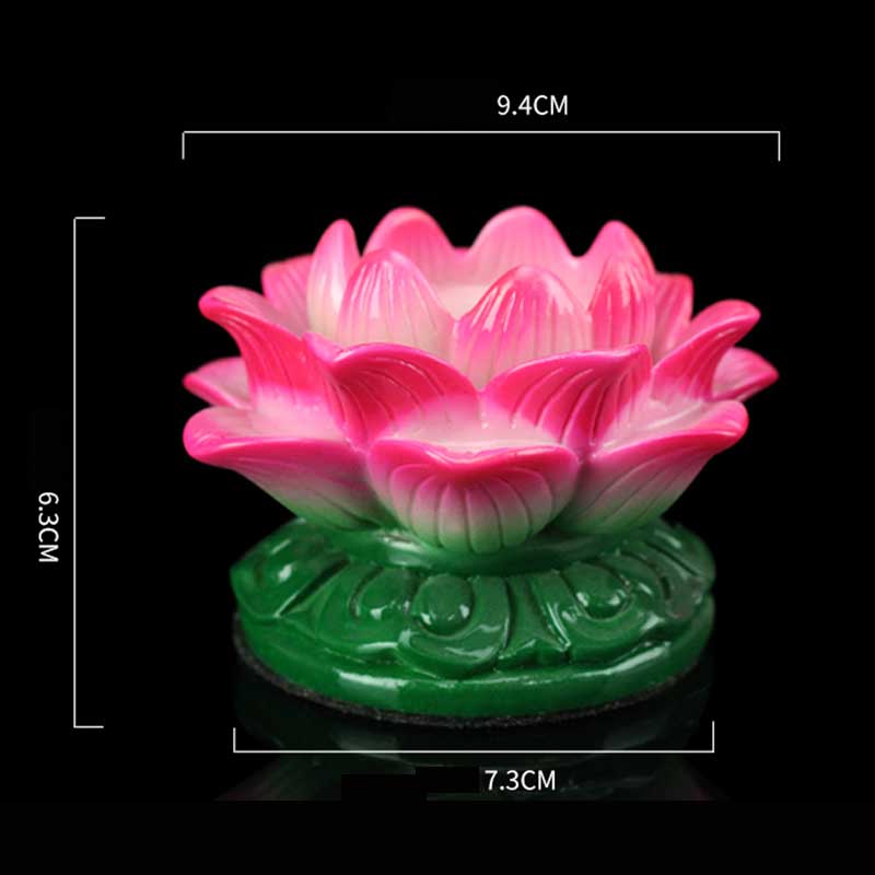 Buddha Stones Meditation Prayer Altar Lotus Flower Candle Holder Buddhist Temple Rituals Use Items