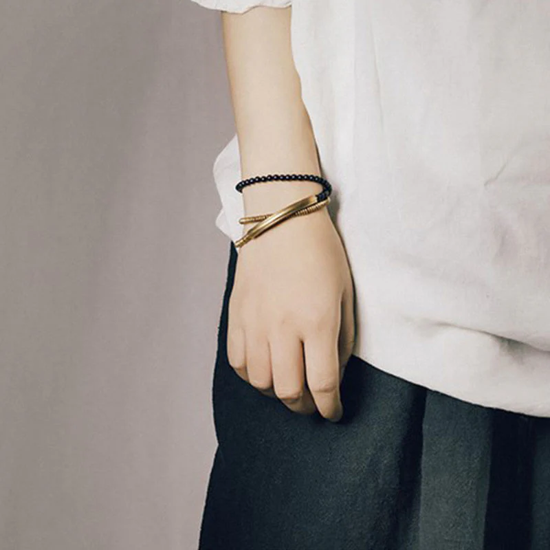 Tibetan Various Agate Stone Copper Protection Triple Wrap Bracelet (Extra 30% Off | USE CODE: FS30)