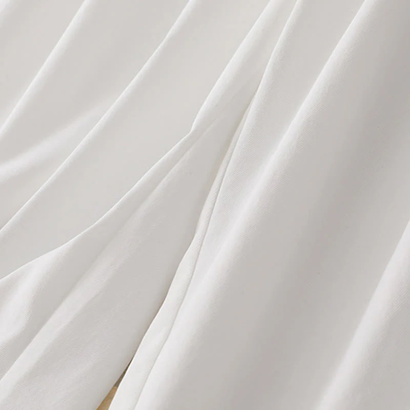 Buddha Stones Summer Button Ruffled Ankle-Length Women's Pants With Pockets