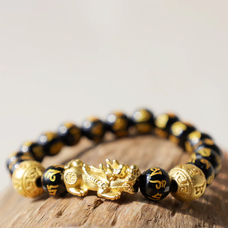 Feng Shui PiXiu Obsidian Attract Wealth Bracelet