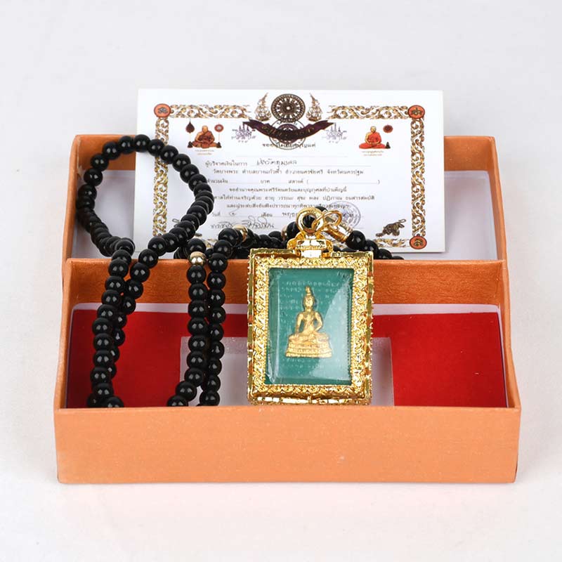 Obsidian Buddha Serenity Pendant Necklace (Extra 30% Off | USE CODE: FS30)