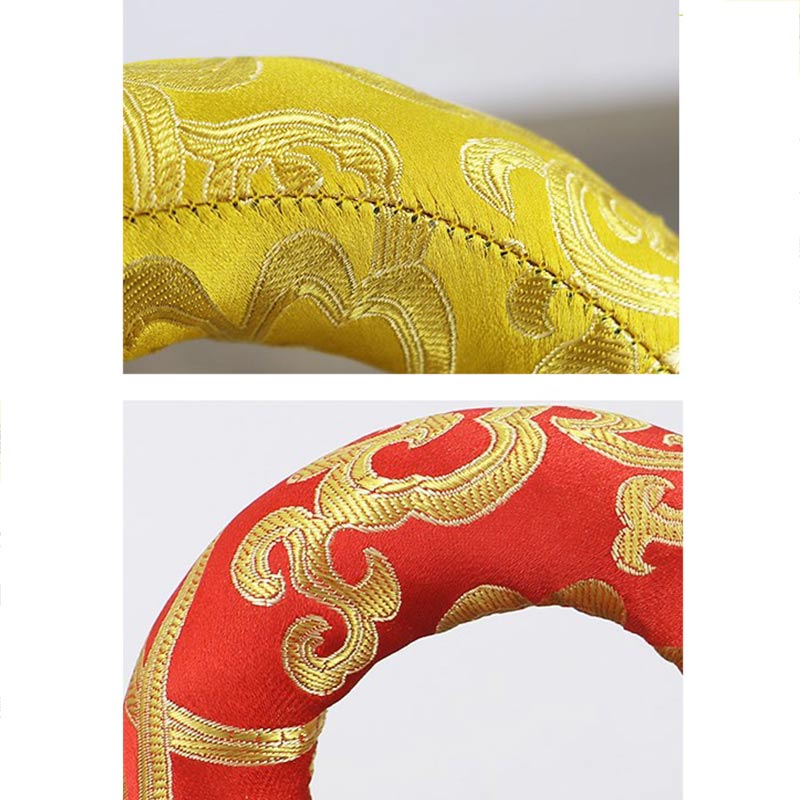 Buddha Stones Tibetan Singing Bowl Handcraft Cushion Decoration