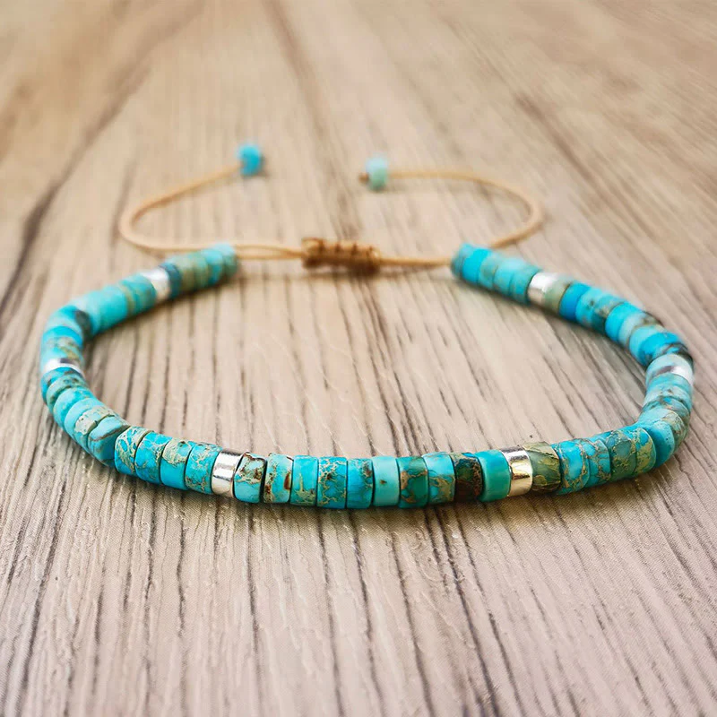 Buddha Stones Emperor Stone Happiness Spacer Bead Bracelet