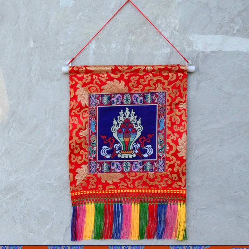 Buddha Stones Vajra Auspicious Symbols Spiritual Power Wall Art