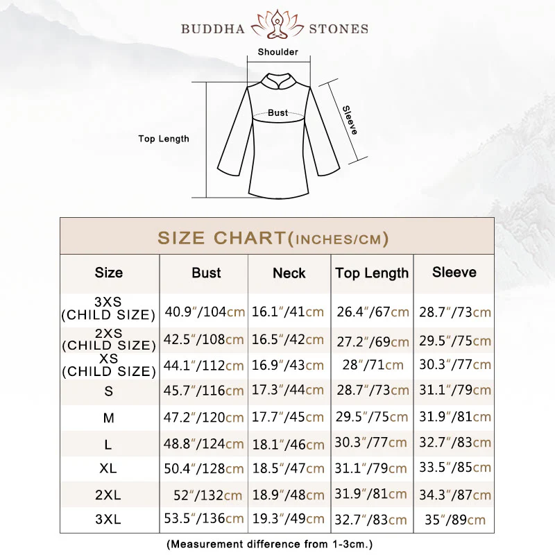 Buddha Stones Simple Pattern Meditation Prayer Spiritual Zen Tai Chi Qigong Practice Unisex Clothing Set