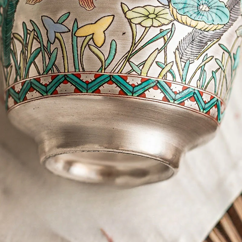 Buddha Stones Fish Lotus Seaweed Teacup Kung Fu Tea Cup 45ml With Gift Box