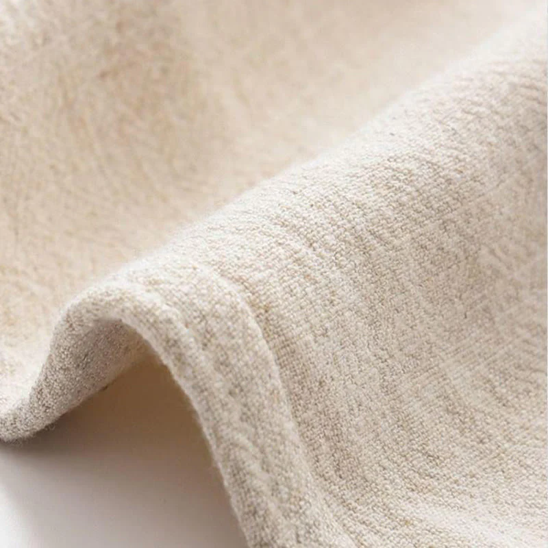 Buddha Stones 2Pcs Tang Suit Frog-Button Long Sleeve Shirt Pants Linen Cotton Men's Set