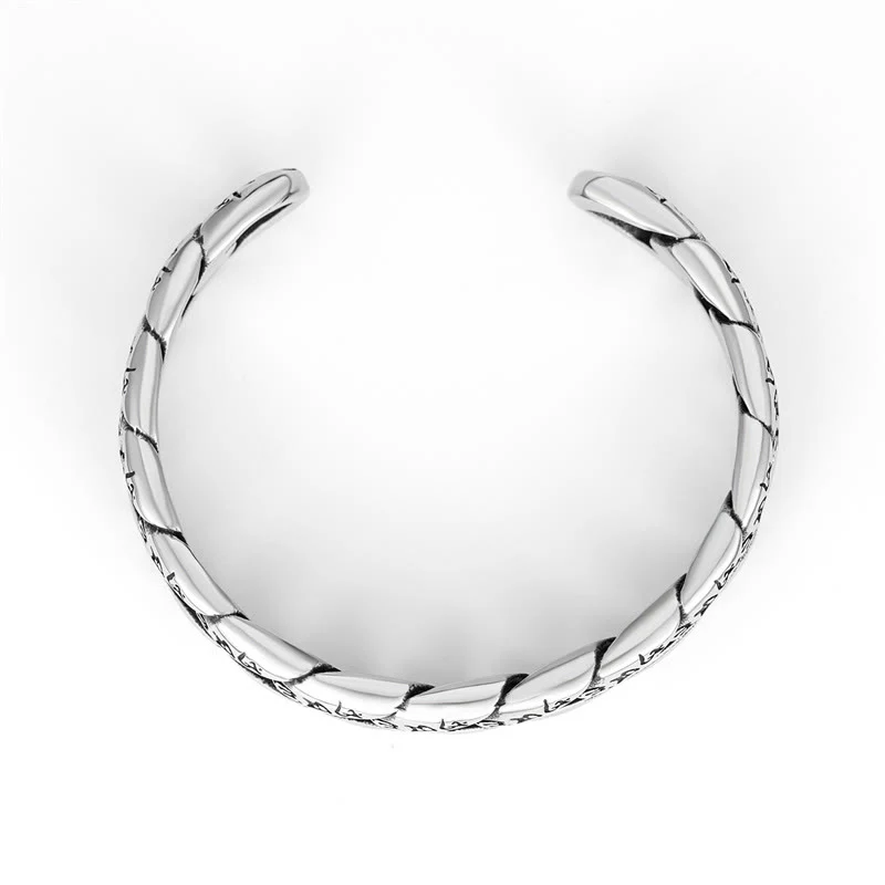 Buddha Stones Tibetan Om Mani Padme Hum Mantra Titanium Steel Peace Cuf Bangle Bracelet