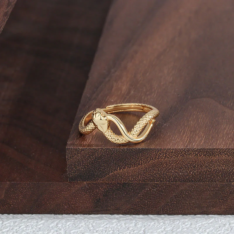 Buddha Stones 925 Sterling Silver Year Of The Snake Calm Ring