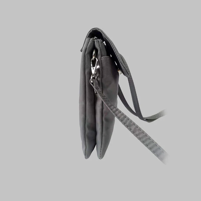 Buddha Stones Waterproof Handmade Embroidered Lotus Flowers Crossbody Bag Shoulder Bag Cellphone Bag