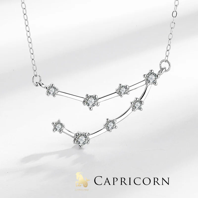 Buddha Stones 925 Sterling Silver 12 Constellations of the Zodiac Astrology Blessing Necklace Pendant