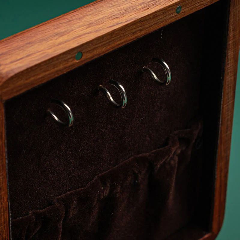 Buddha Stones Antique Flower Leaf Handmade Rosewood Jewelry Storage Box Wooden Gift Organizer Box