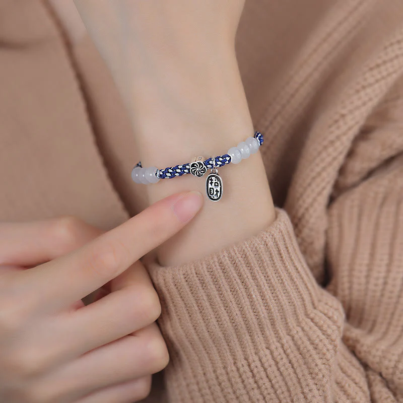 Buddha Stones Handmade Lucky Fortune Rope Bracelet