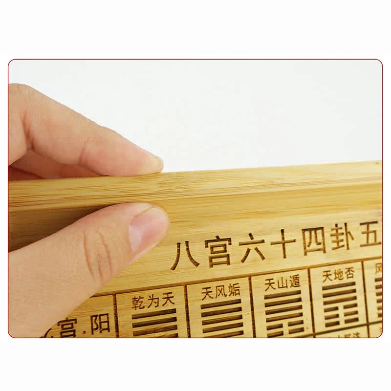 Buddha Stones Feng Shui Bamboo Bagua Map Harmony Energy Map