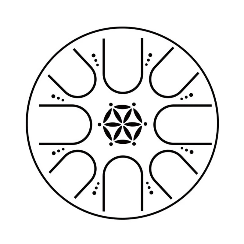 Buddha Stones Steel Tongue Drum Sound Healing Meditation Yoga Drum Kit 8 Note 5 Inch With Carry Bag