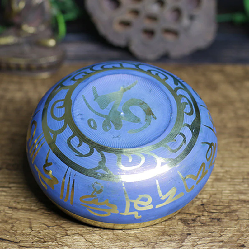 Buddha Stones Tibetan Sound Bowl Handcrafted for Relaxation Meditation Prayer Singing Bowl Set