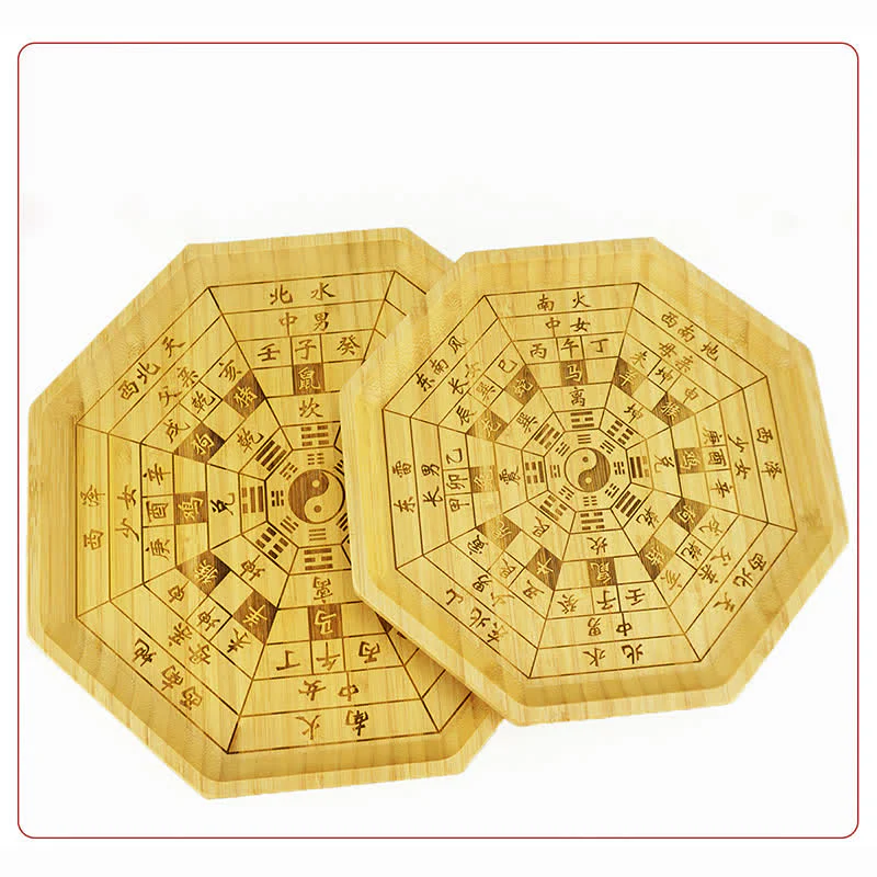 Buddha Stones Feng Shui Bamboo Bagua Map Harmony Energy Map