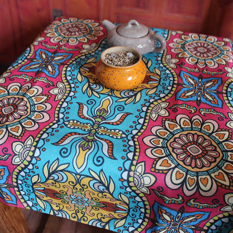 Buddha Stones Boho Mandala Tablecloth Home Table Cover Decor