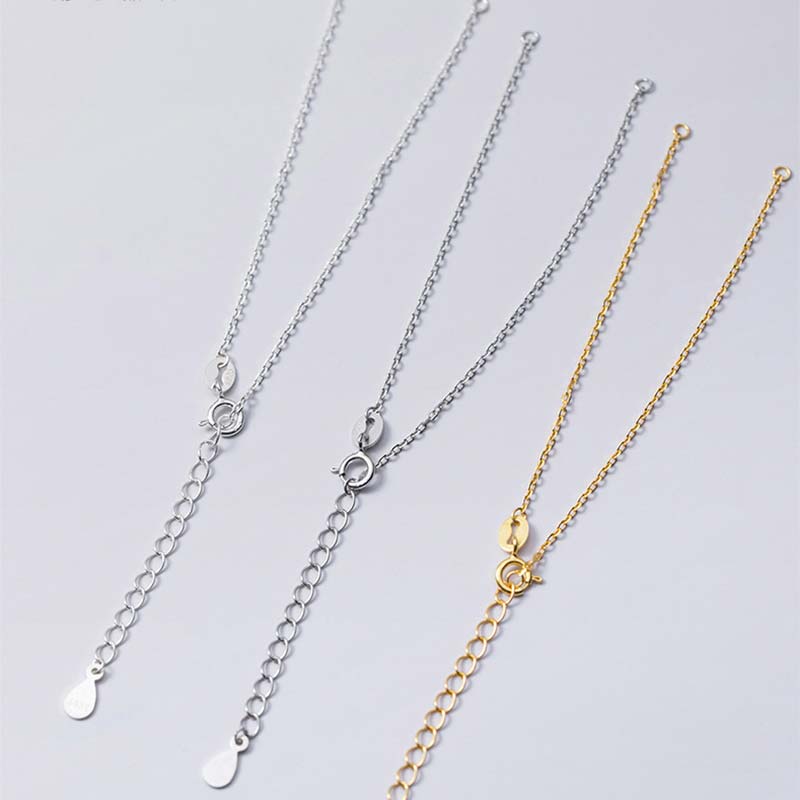 Buddha Stones 925 Sterling Silver Semi-finished Chain Blessing Bracelet