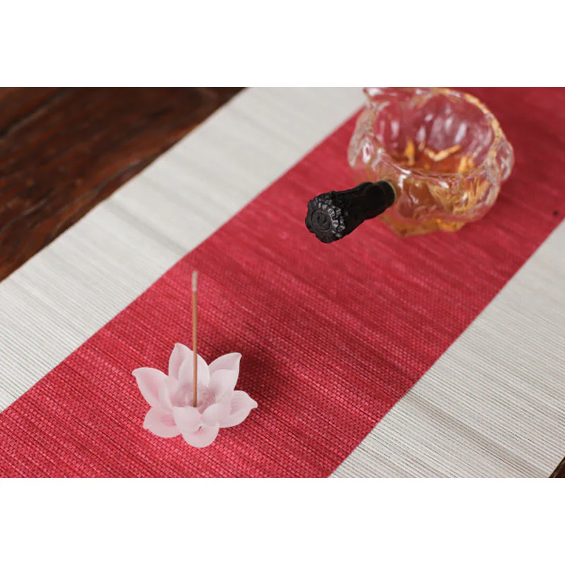 Buddha Stones Mini Lotus Liuli Crystal Healing Meditation Stick Incense Burner