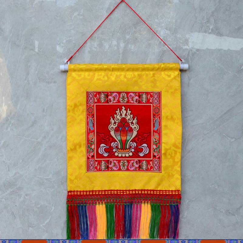 Buddha Stones Vajra Auspicious Symbols Spiritual Power Wall Art