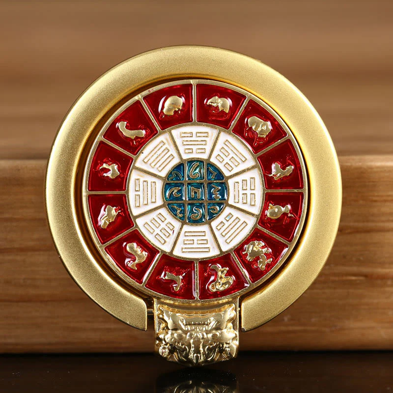 Buddha Stones Tibetan Om Mani Padme Hum Peace Phone Ring Bracket Universal Phone Holder Decorations