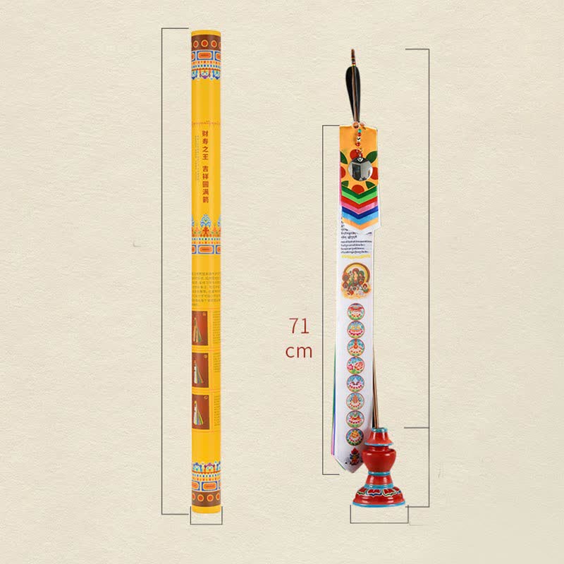 Buddha Stones Tibetan Eight Auspicious Symbols Lucky Arrow Home Decoration Prayer Flag