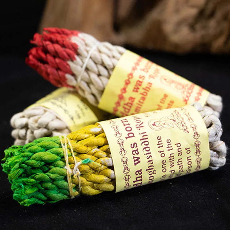 Buddha Stones Nepal Rope Incense Purify Healing Meditation Incense