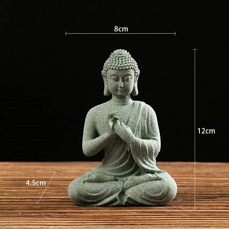 Buddha Stones Tibetan Meditation Contemplation Buddha Serenity Compassion Statue Figurine Decoration