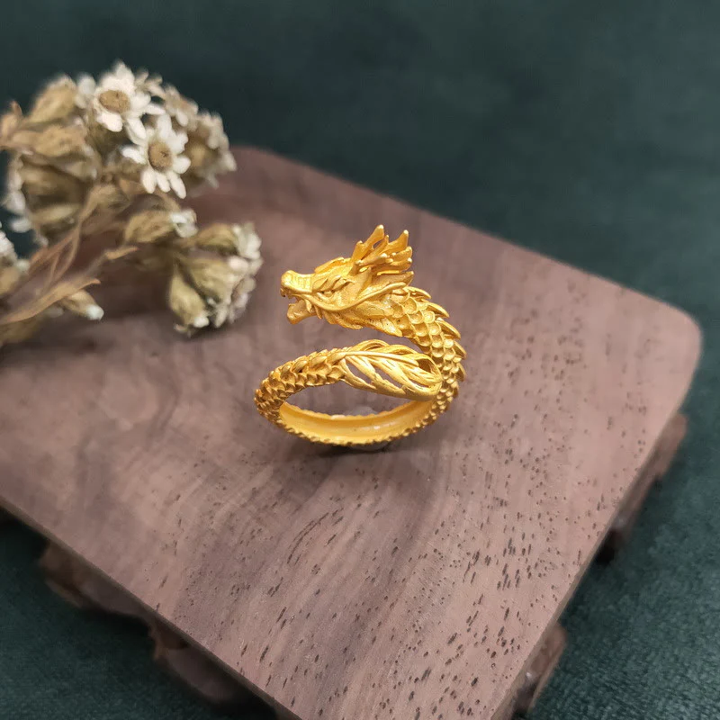 FREE Today: Protection Dragon Strength Adjustable Copper Ring
