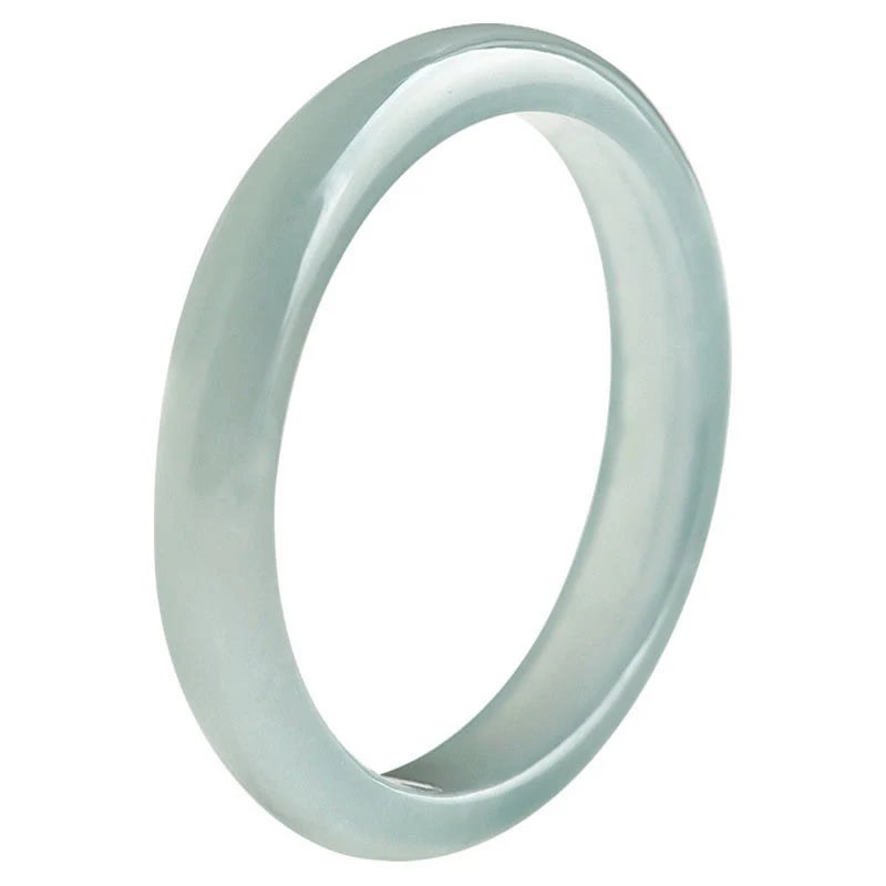 Buddha Stones Natural Jade Prosperity Luck Ring