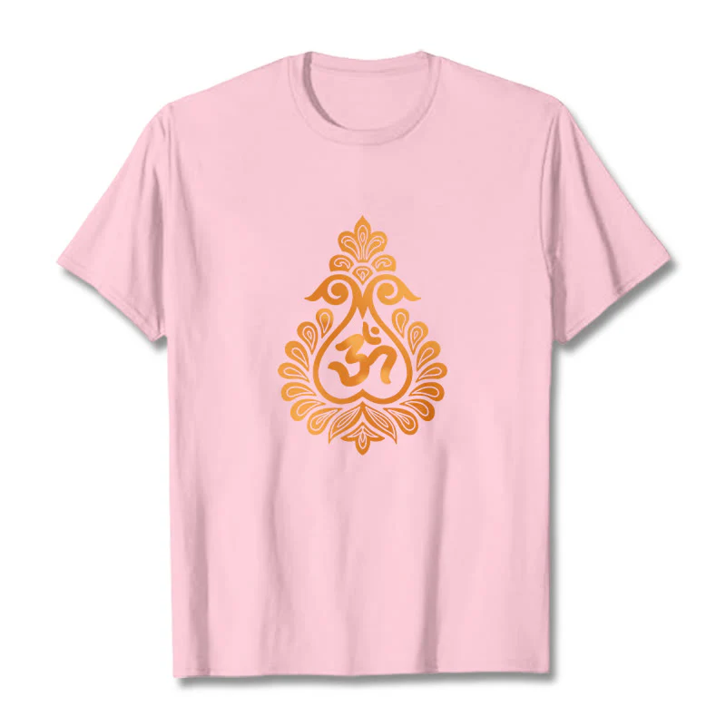 Buddha Stones Gourd OM Symbol Design Tee T-shirt